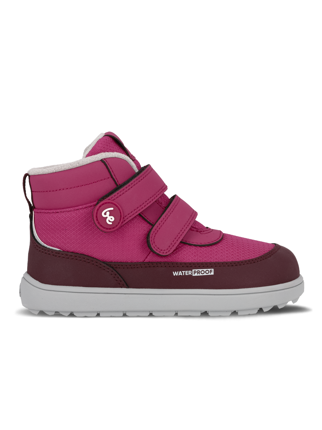 Kinder-Winter-Barfußschuhe Be Lenka Zippu Kids - Berry & Grey