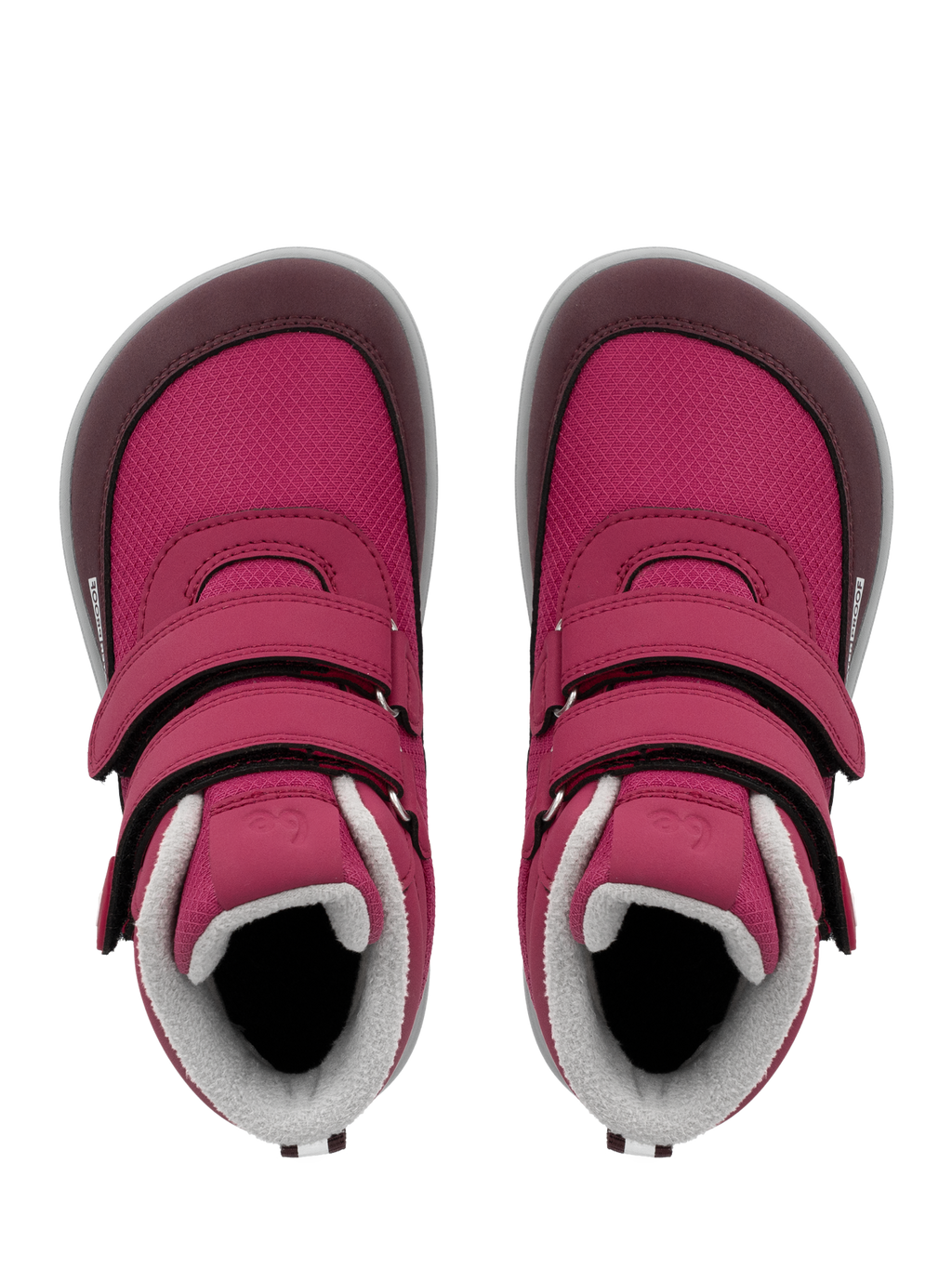 Kinder-Winter-Barfußschuhe Be Lenka Zippu Kids - Berry & Grey