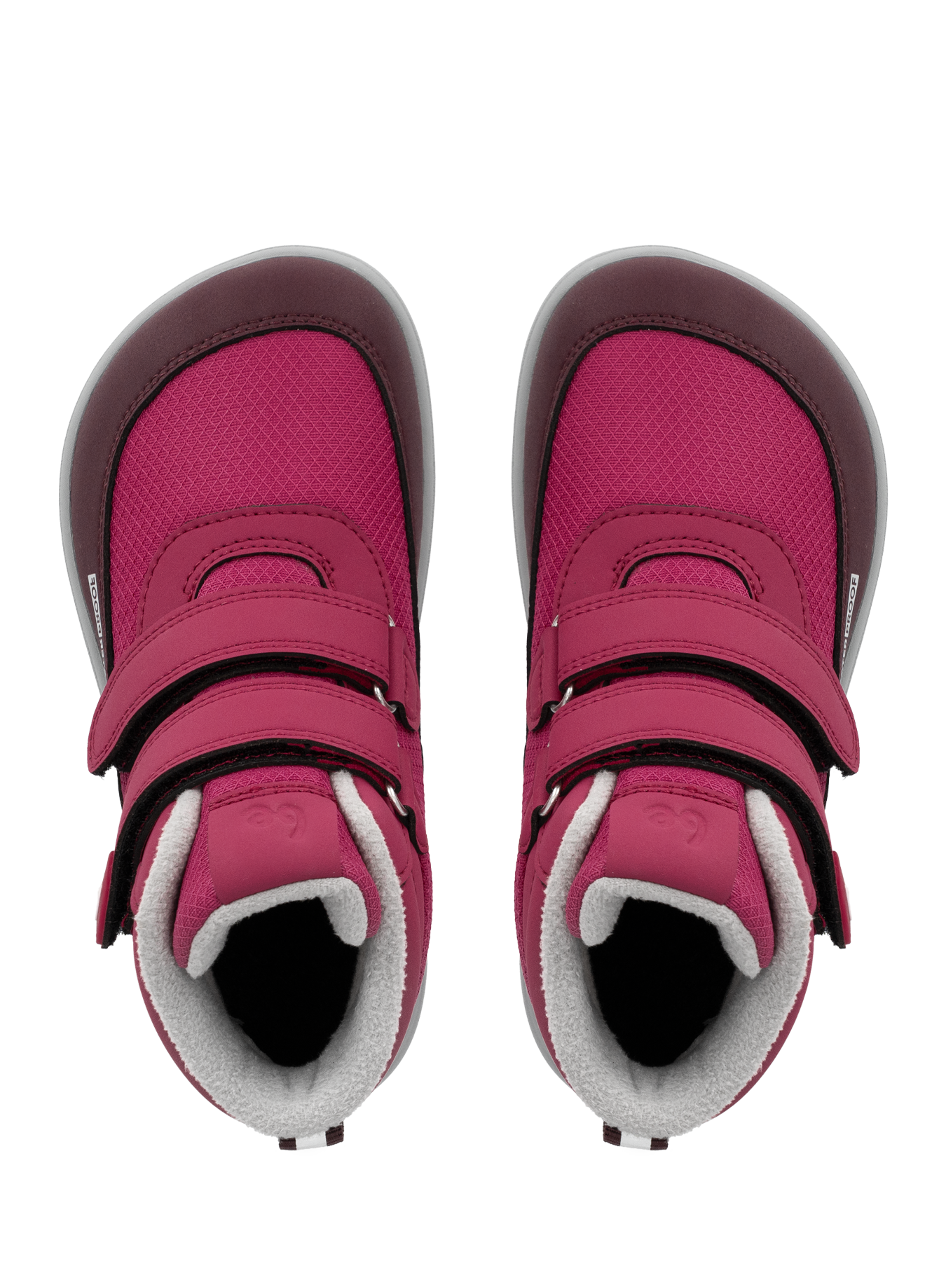 Kinder-Winter-Barfußschuhe Be Lenka Zippu Kids - Berry & Grey