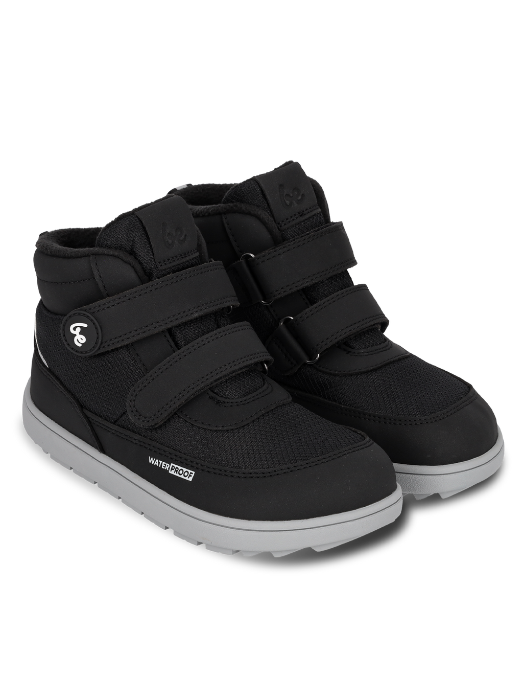 Kinder-Winter-Barfußschuhe Be Lenka Zippu Junior - Schwarz & Grau