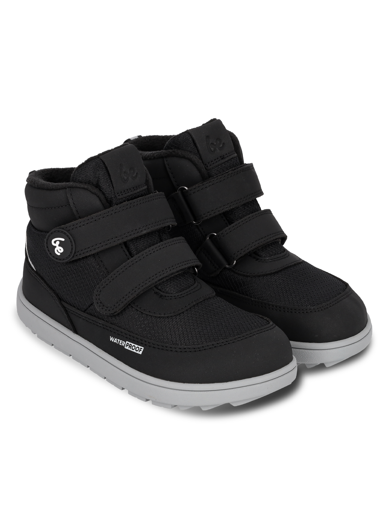 Kinder-Winter-Barfußschuhe Be Lenka Zippu Junior - Schwarz & Grau