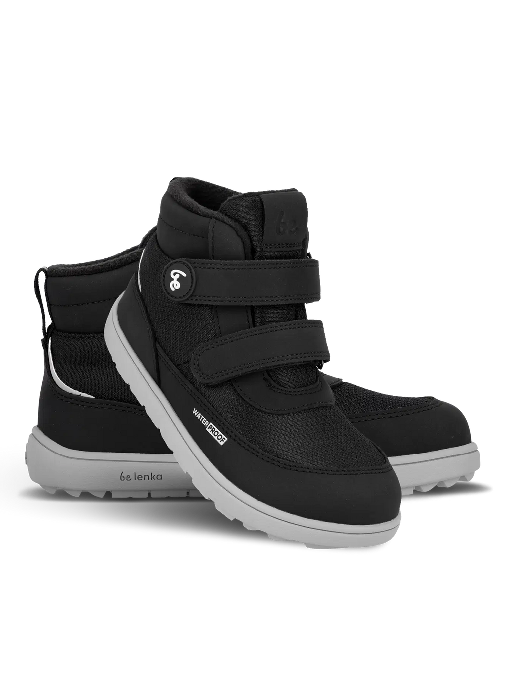 Kinder-Winter-Barfußstiefel Be Lenka Zippu Kids - Schwarz & Grau