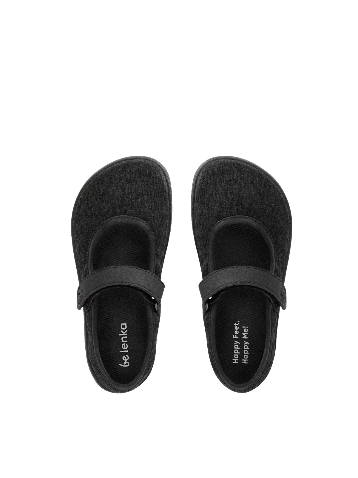 Kids Barefoot Ballerinas Be Lenka Tinkee Kids - All Black Sparkle - BarefootHub - UK Barefoot Shoes