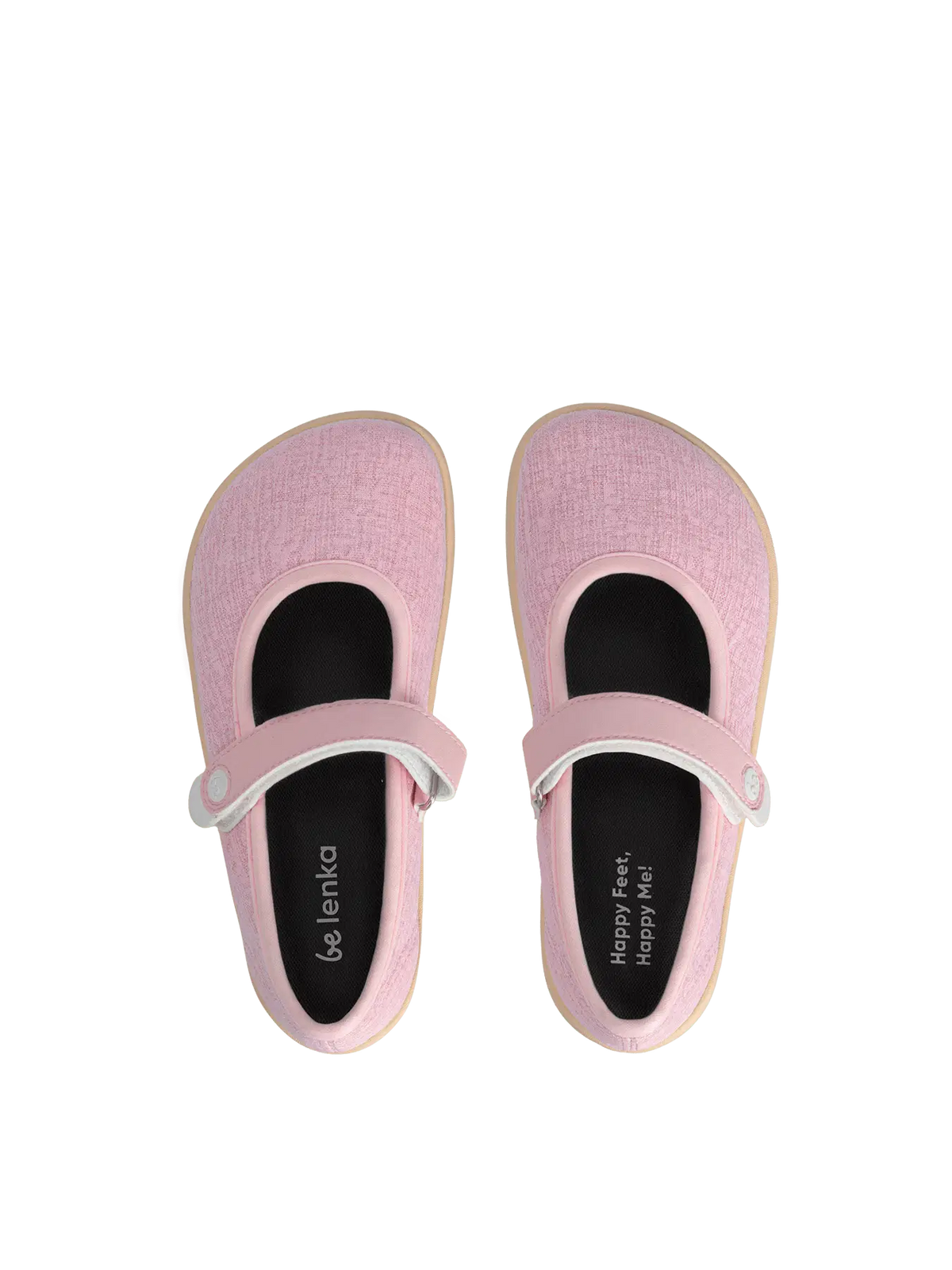 Kids Barefoot Ballerinas Be Lenka Tinkee Kids - Pink Sparkle - BarefootHub - UK Barefoot Shoes