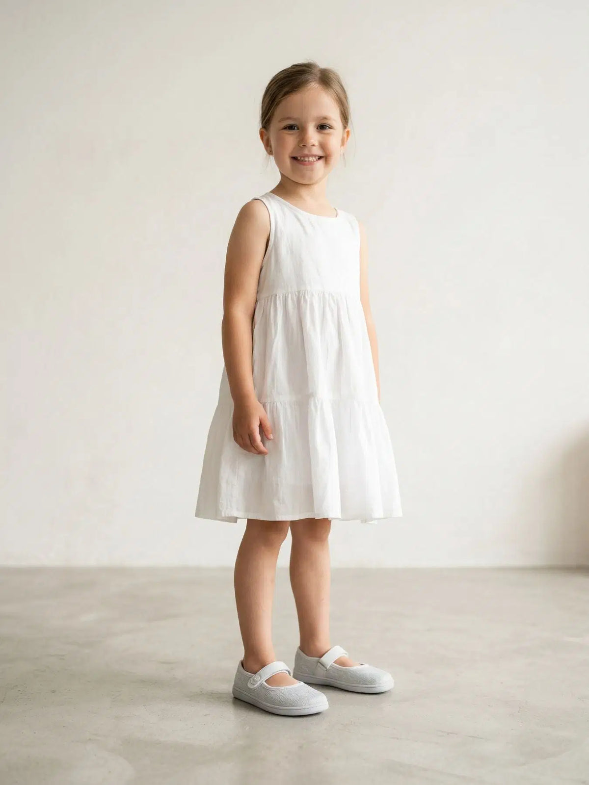Kids Barefoot Ballerinas Be Lenka Tinkee Kids - White Sparkle - BarefootHub - UK Barefoot Shoes