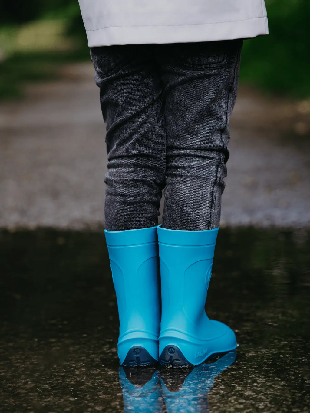 Kids Barefoot Rain Boots Be Lenka Pudds - Aqua Blue - BarefootHub - UK Barefoot Shoes