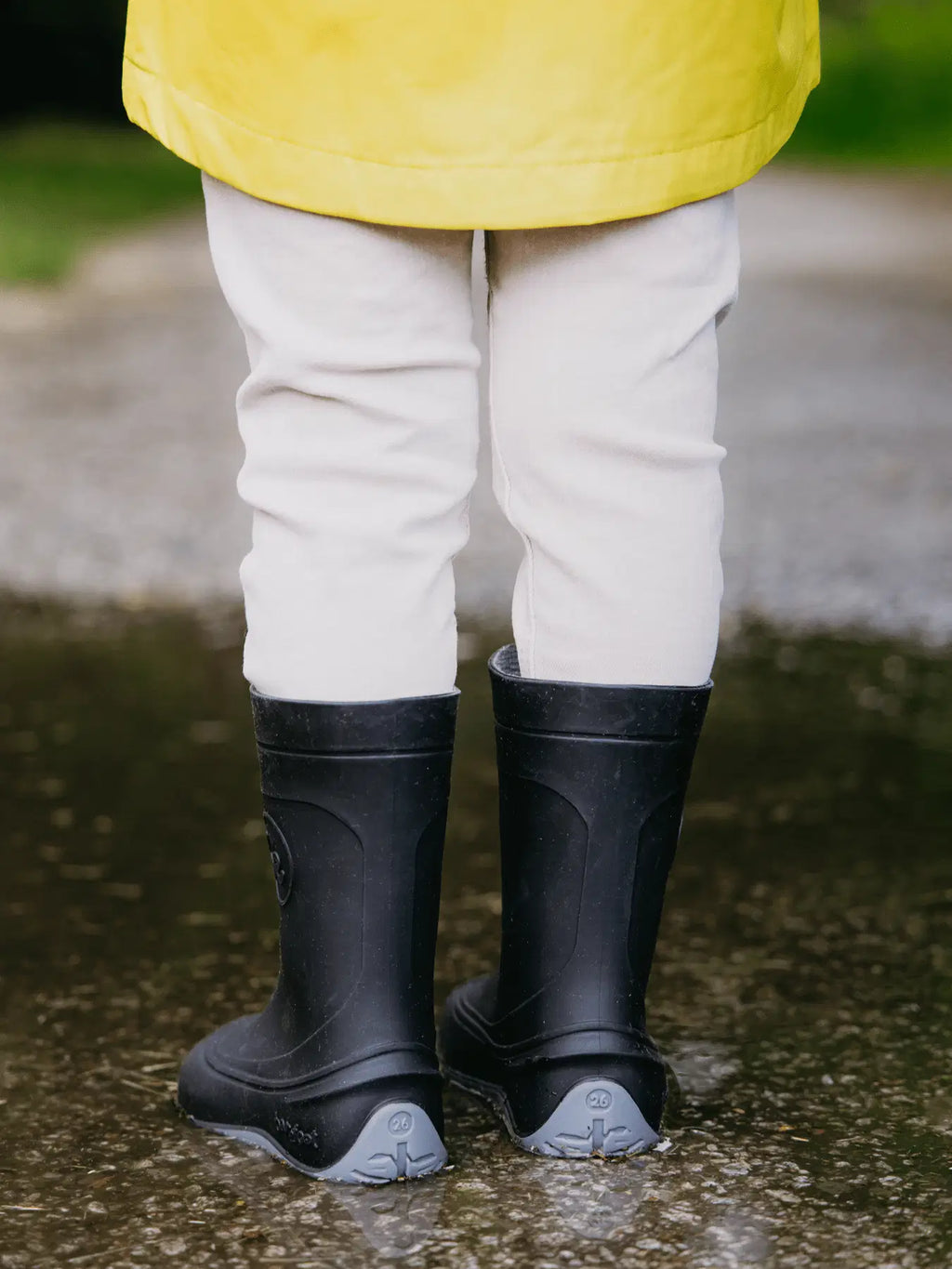Kids Barefoot Rain Boots Be Lenka Pudds - Black - BarefootHub - UK Barefoot Shoes