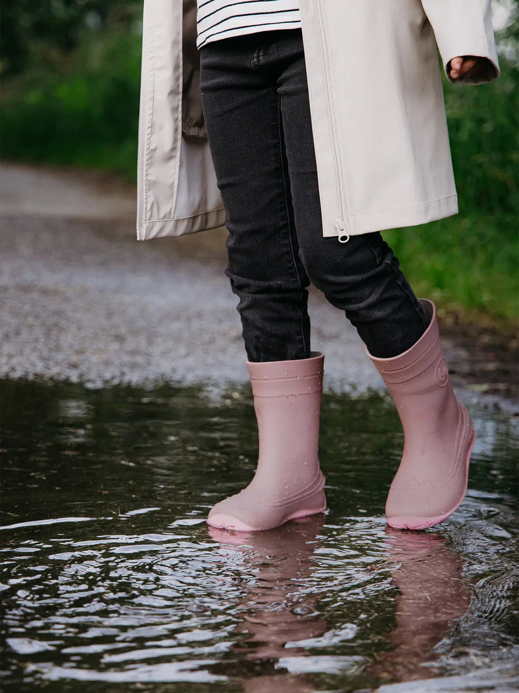 Kids Barefoot Rain Boots Be Lenka Pudds - Misty Pink - BarefootHub - UK Barefoot Shoes