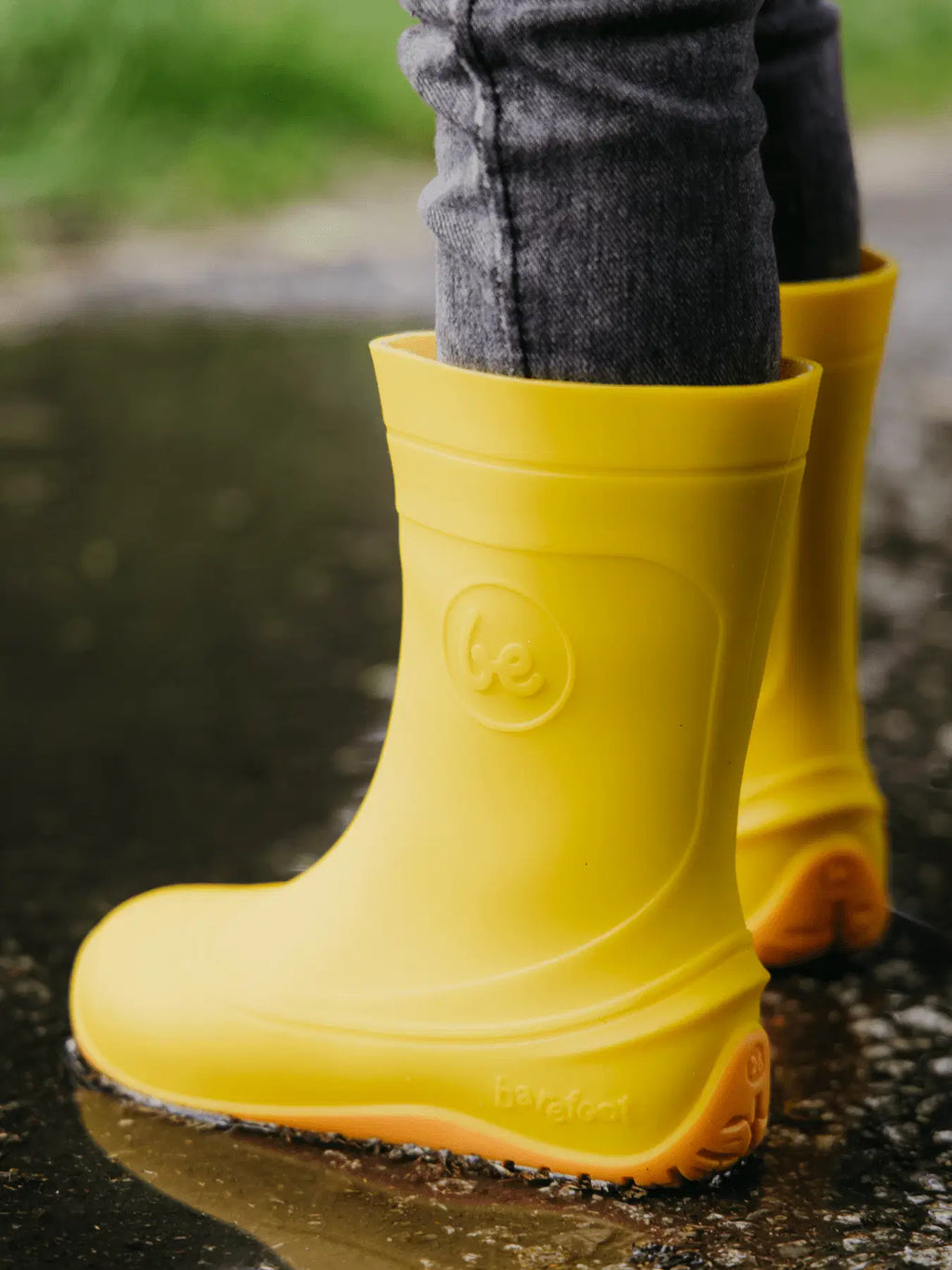 Kids Barefoot Rain Bootss Be Lenka Pudds - Yellow - BarefootHub - UK Barefoot Shoes
