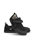 Kids barefoot sandals Zest Kids - All Black - BarefootHub - UK Barefoot Shoes