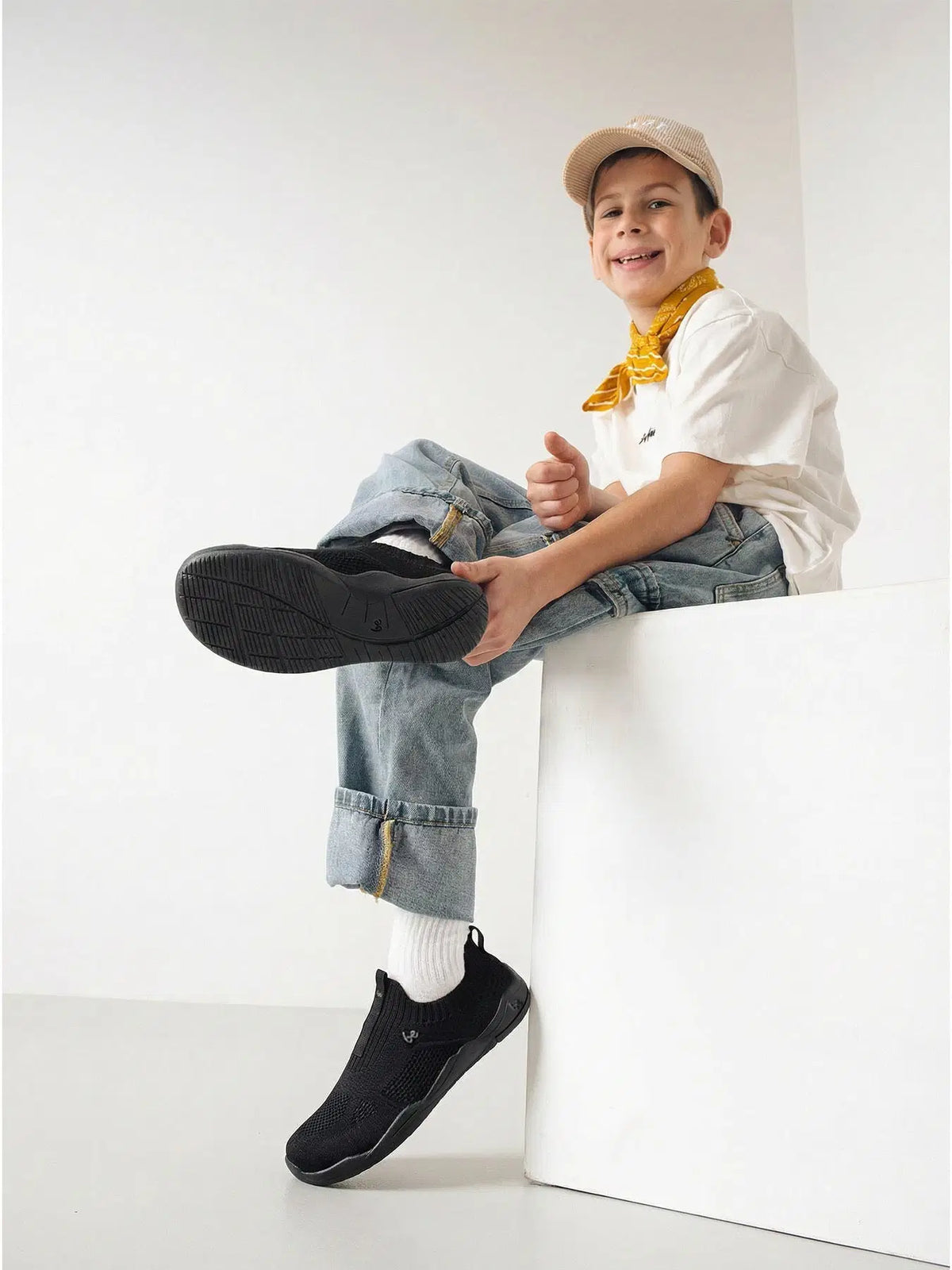 Kids Barefoot Slip-on Shoes Be Lenka Luppo Junior - All Black - BarefootHub - UK Barefoot Shoes