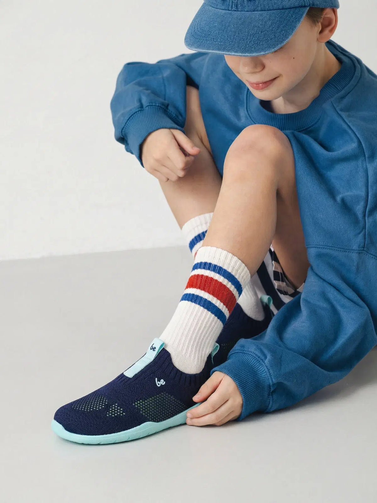 Kids Barefoot Slip-on Shoes Be Lenka Luppo Kids - Blue & Aqua - BarefootHub - UK Barefoot Shoes