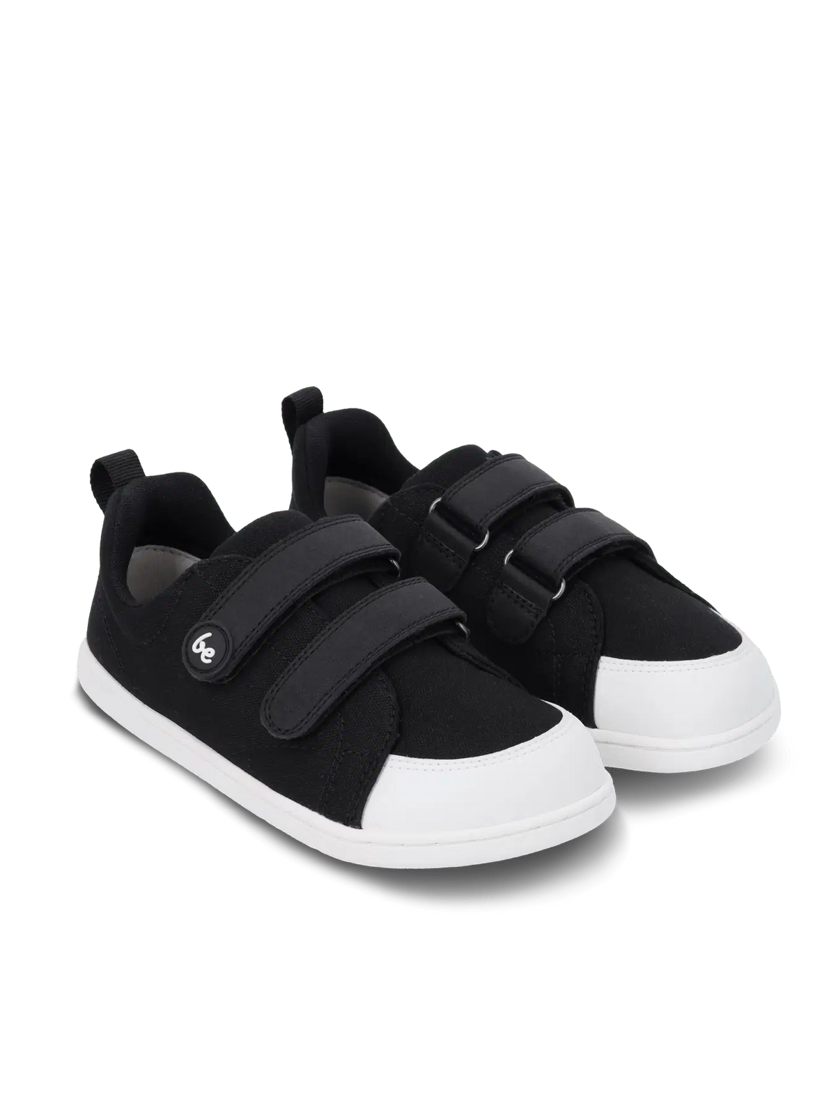 Kids barefoot sneakers Be Lenka Canvi Kids - Black & White - BarefootHub - UK Barefoot Shoes