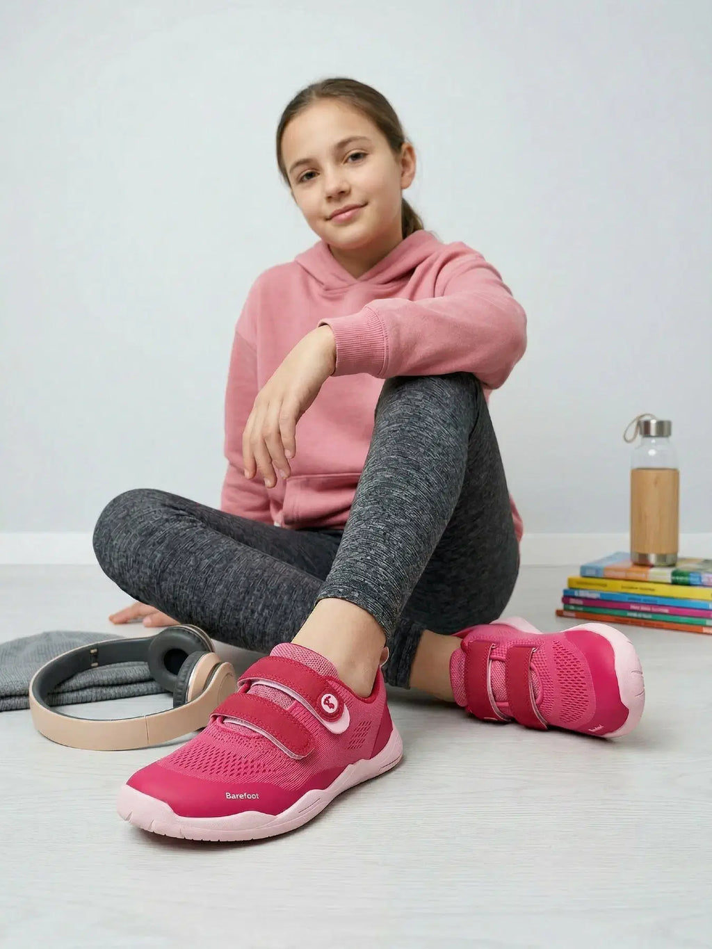 Kids barefoot sneakers Be Lenka Nubo Junior - Pink - BarefootHub - UK Barefoot Shoes