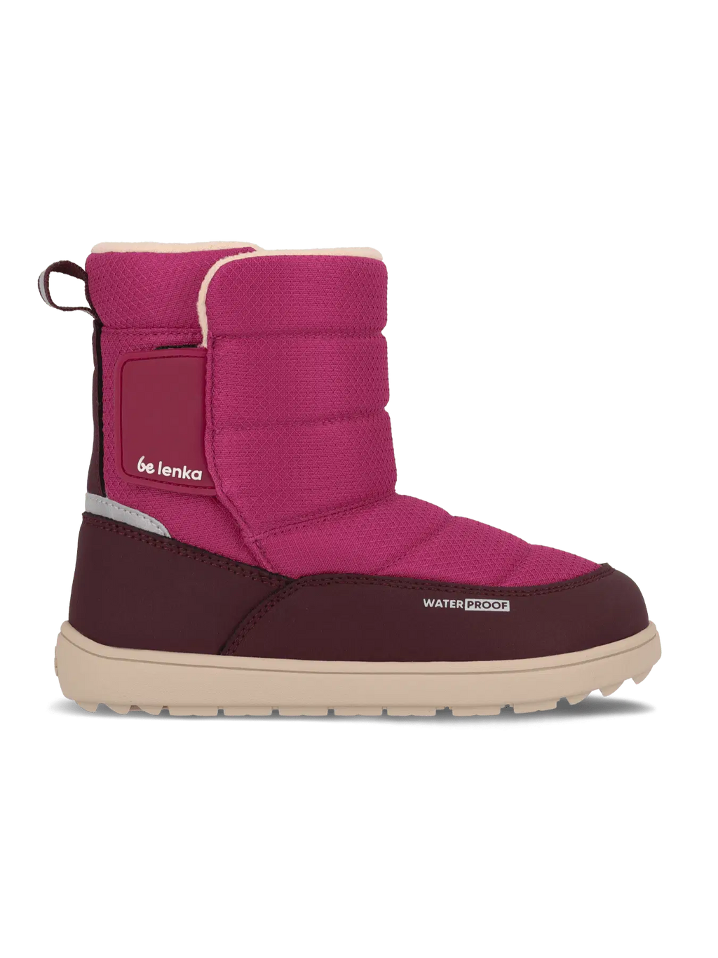 Kids barefoot snow boots Be Lenka Ailo Junior - Berry - BarefootHub - UK Barefoot Shoes