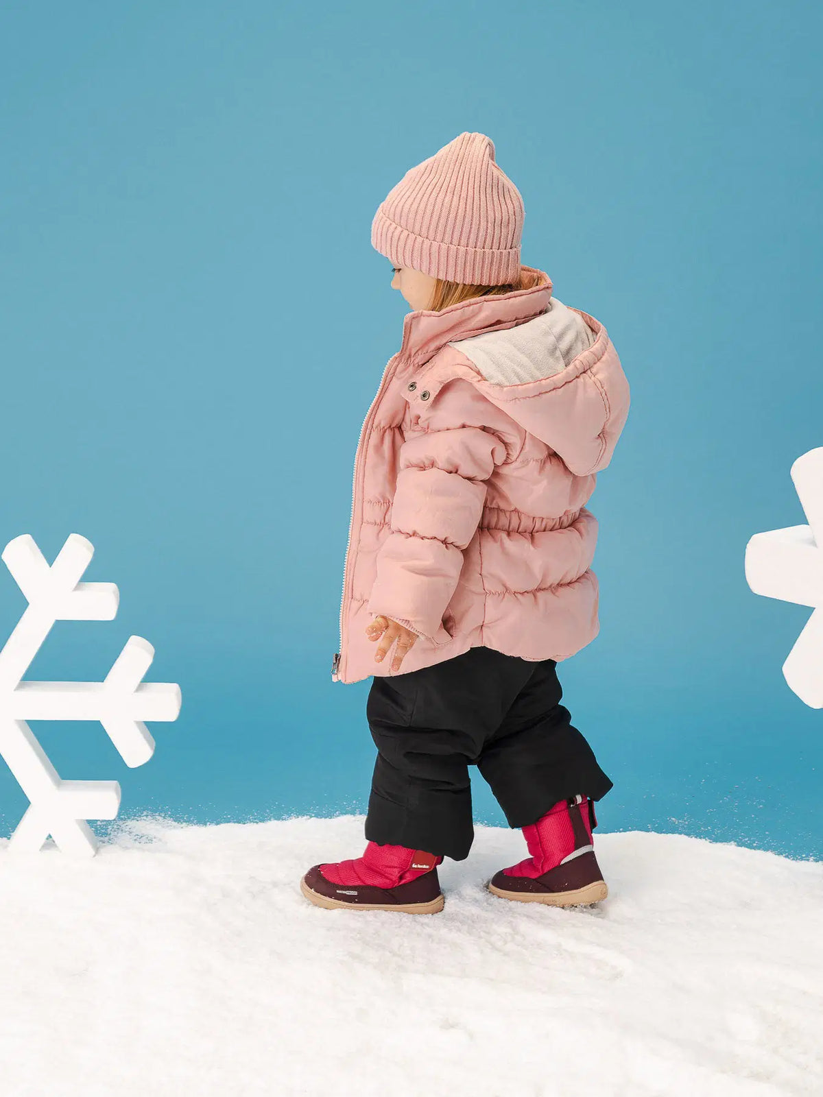 Kids barefoot snow boots Be Lenka Ailo Preschool - Berry - BarefootHub - UK Barefoot Shoes