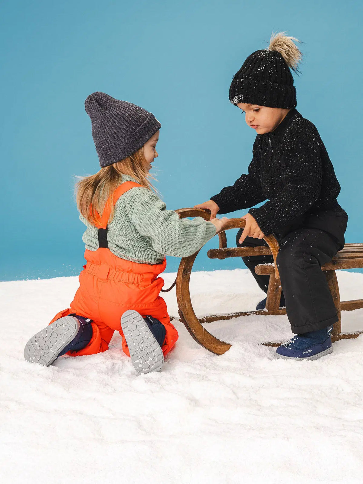 Kids barefoot snow boots Be Lenka Ailo Preschool - Dark Blue - BarefootHub - UK Barefoot Shoes