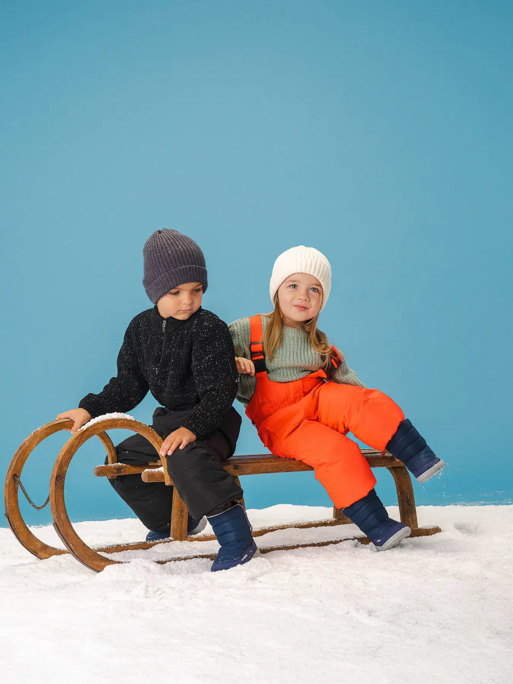 Kids barefoot snow boots Be Lenka Ailo Preschool - Dark Blue - BarefootHub - UK Barefoot Shoes