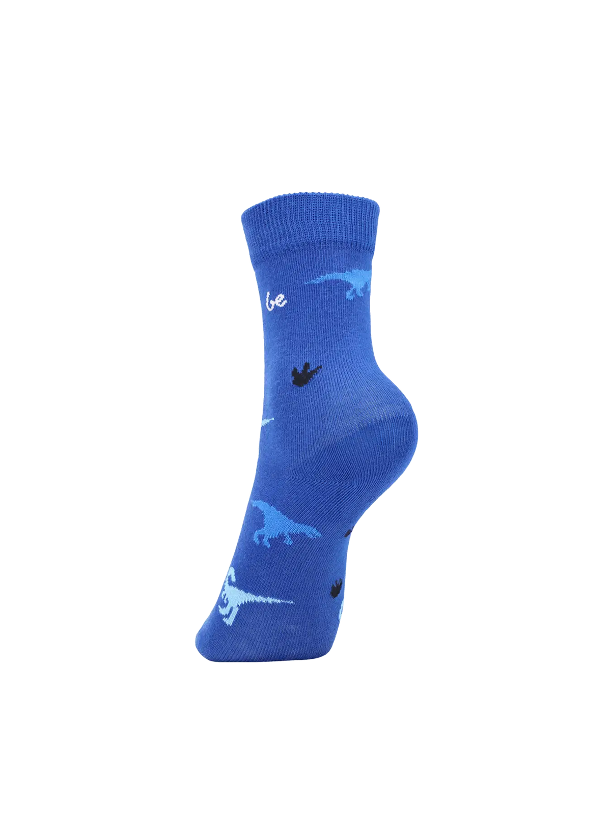 Kids barefoot Socks Be Lenka Kids - Crew - Dino - Royal Blue - 3 pack - BarefootHub - UK Barefoot Shoes