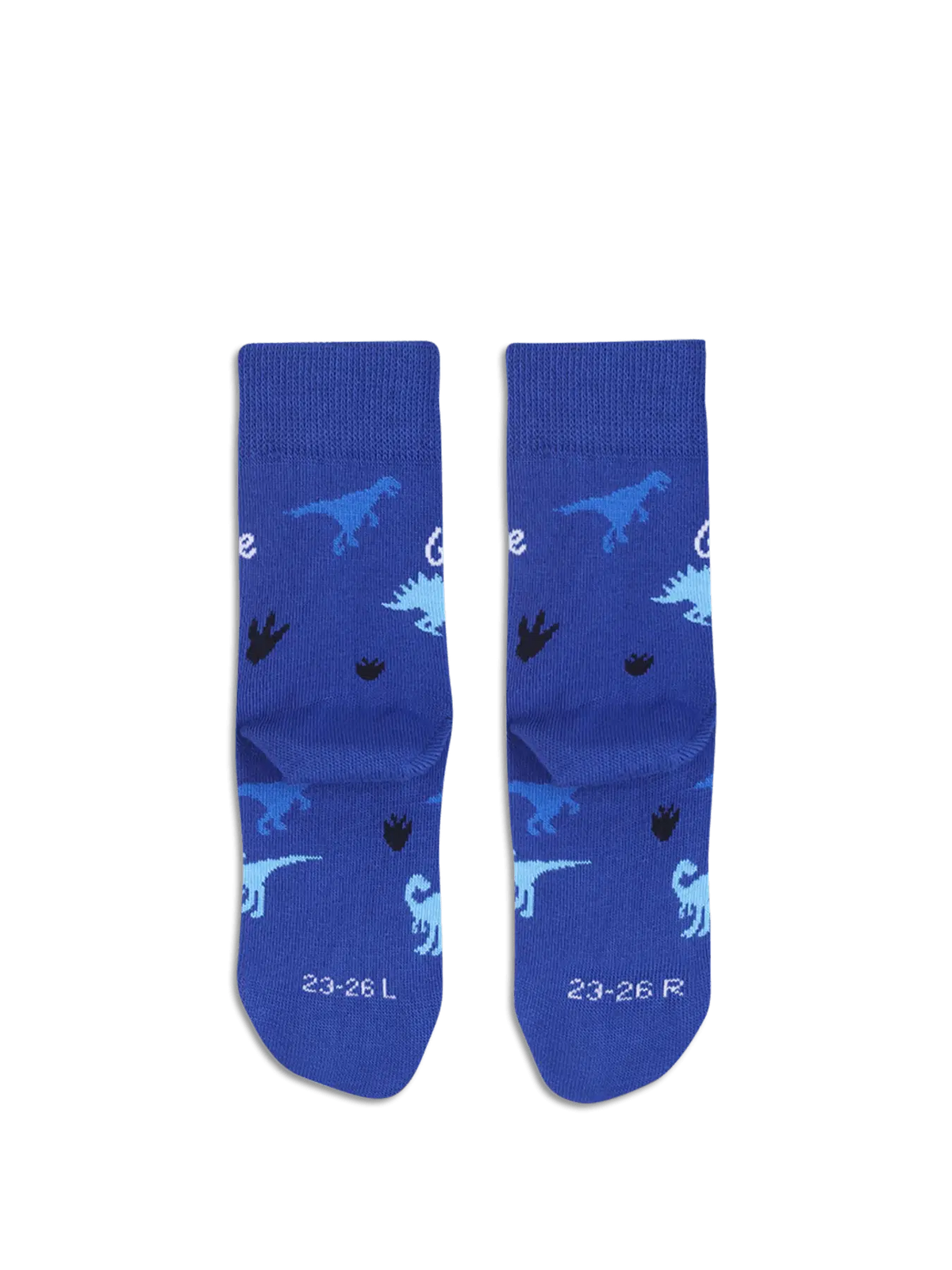 Kids barefoot Socks Be Lenka Kids - Crew - Dino - Royal Blue - BarefootHub - UK Barefoot Shoes