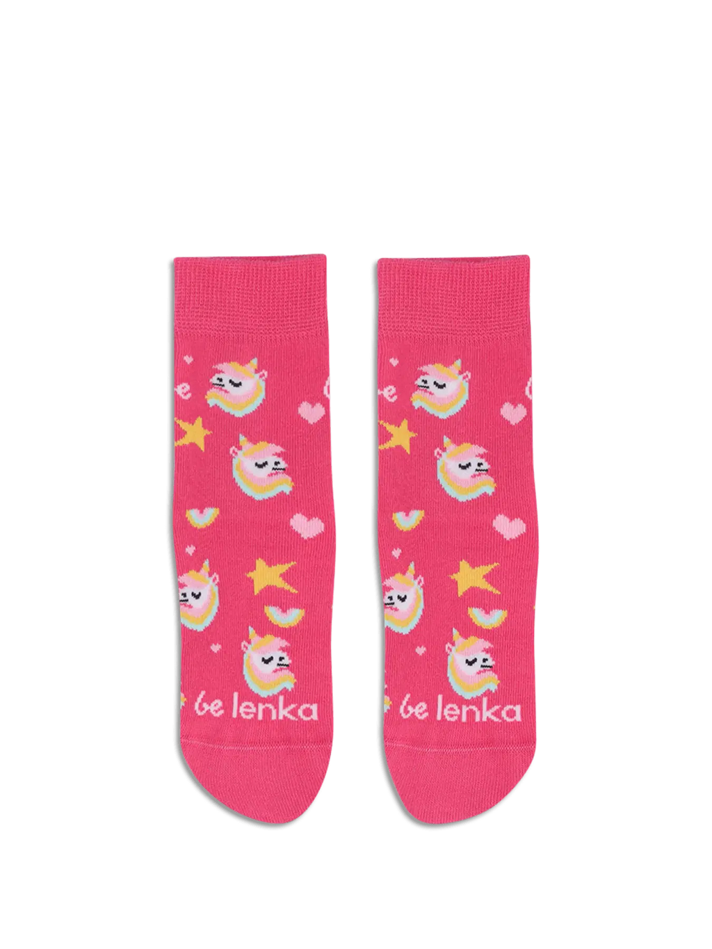 Kids barefoot Socks Be Lenka Kids - Crew - Unicorn - BubleGum Pink - BarefootHub - UK Barefoot Shoes