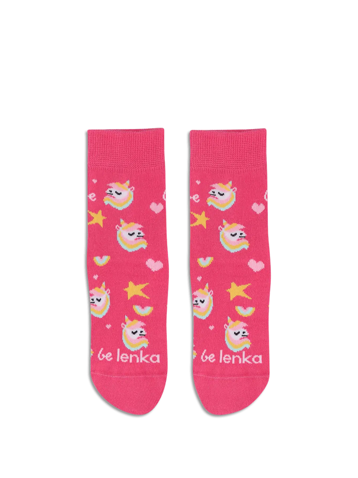 Kids barefoot Socks Be Lenka Kids - Crew - Unicorn - BubleGum Pink - BarefootHub - UK Barefoot Shoes