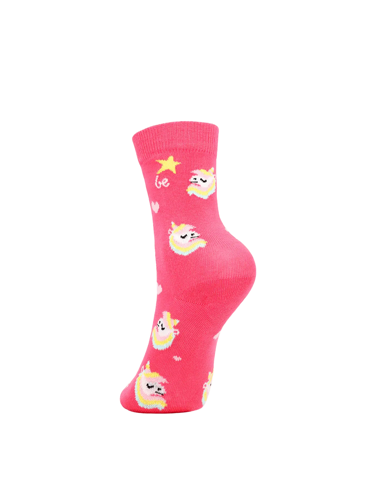 Kids barefoot Socks Be Lenka Kids - Crew - Unicorn - BubleGum Pink - 3 pack - BarefootHub - UK Barefoot Shoes