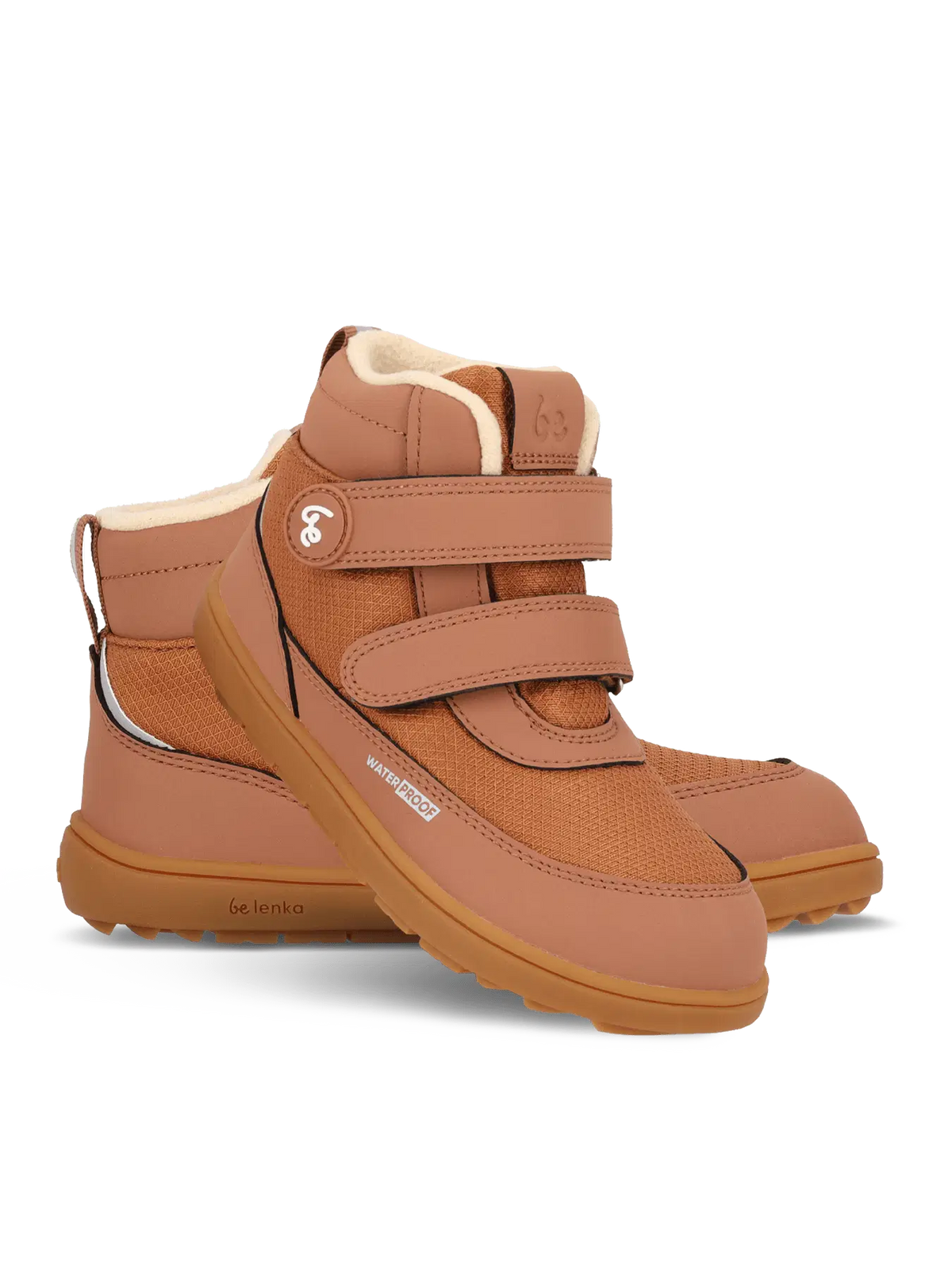 Kids winter barefoot boots Be Lenka Zippu Junior - All Brown - BarefootHub - UK Barefoot Shoes