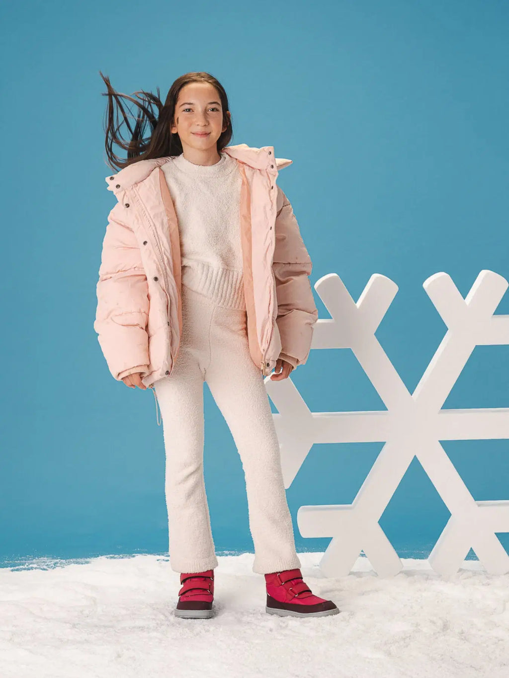 Kids winter barefoot boots Be Lenka Zippu Junior - Berry & Grey - BarefootHub - UK Barefoot Shoes