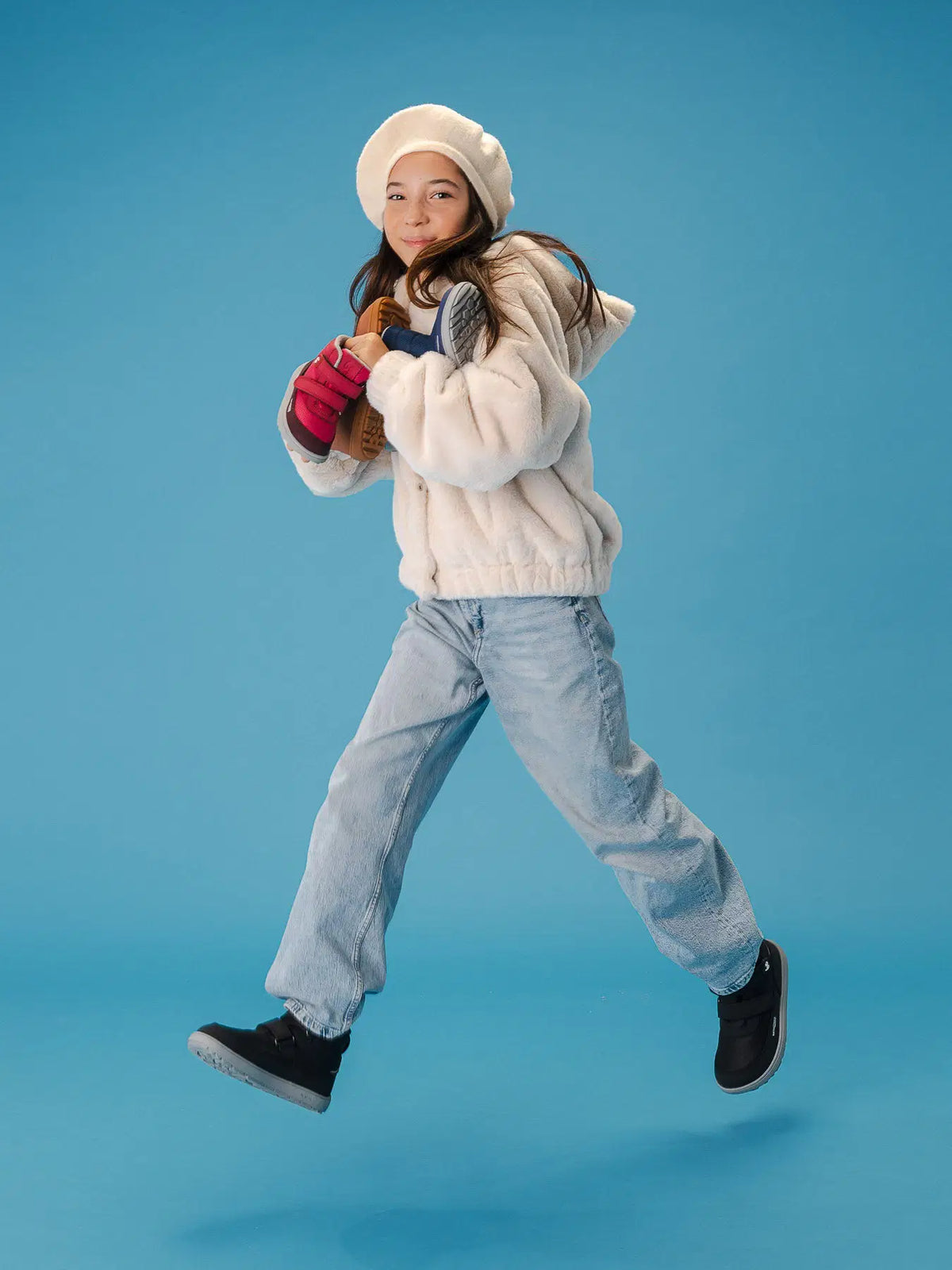 Kids winter barefoot boots Be Lenka Zippu Junior - Black & Grey - BarefootHub - UK Barefoot Shoes