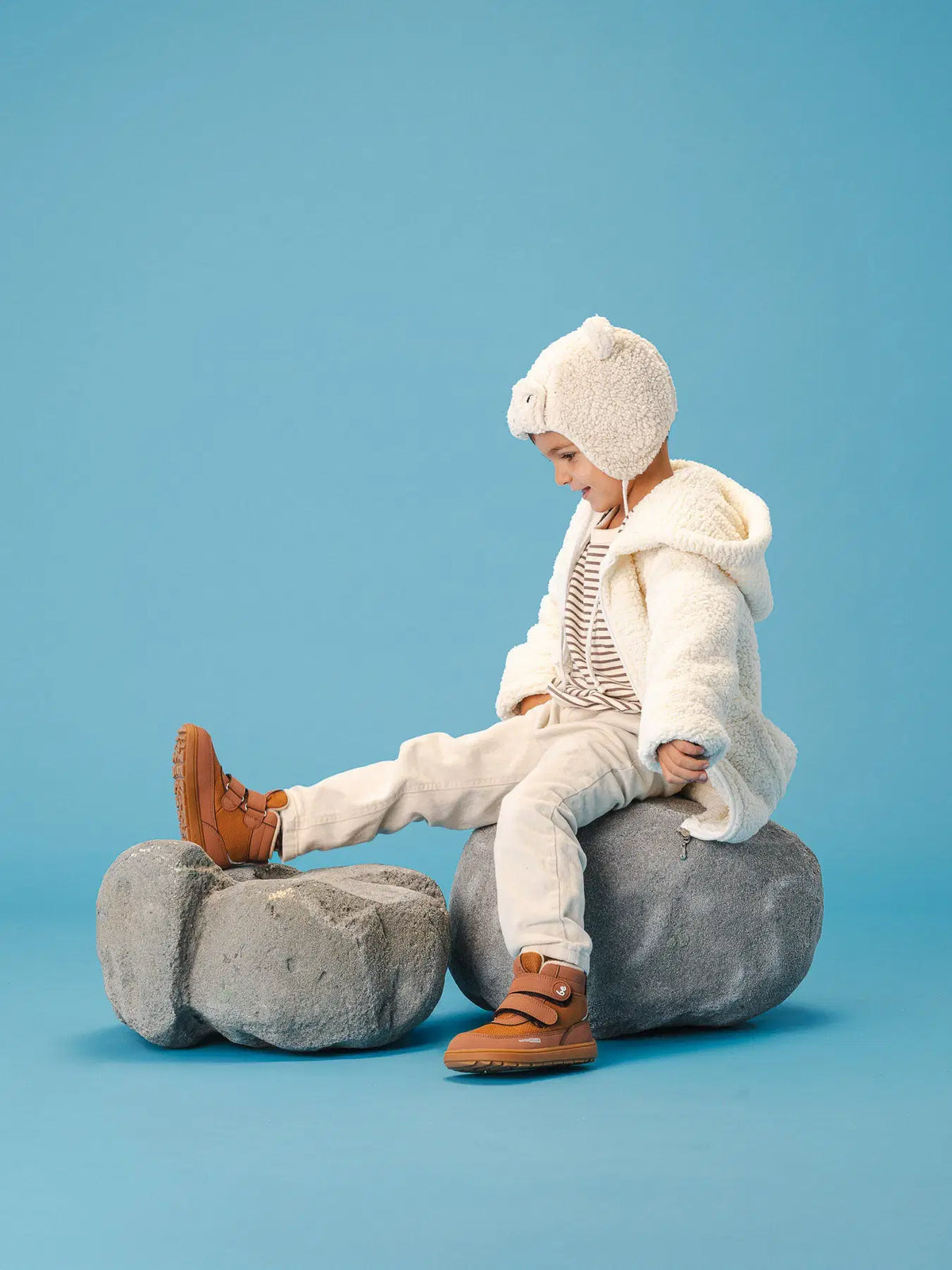 Kids winter barefoot boots Be Lenka Zippu Preschool - All Brown - BarefootHub - UK Barefoot Shoes