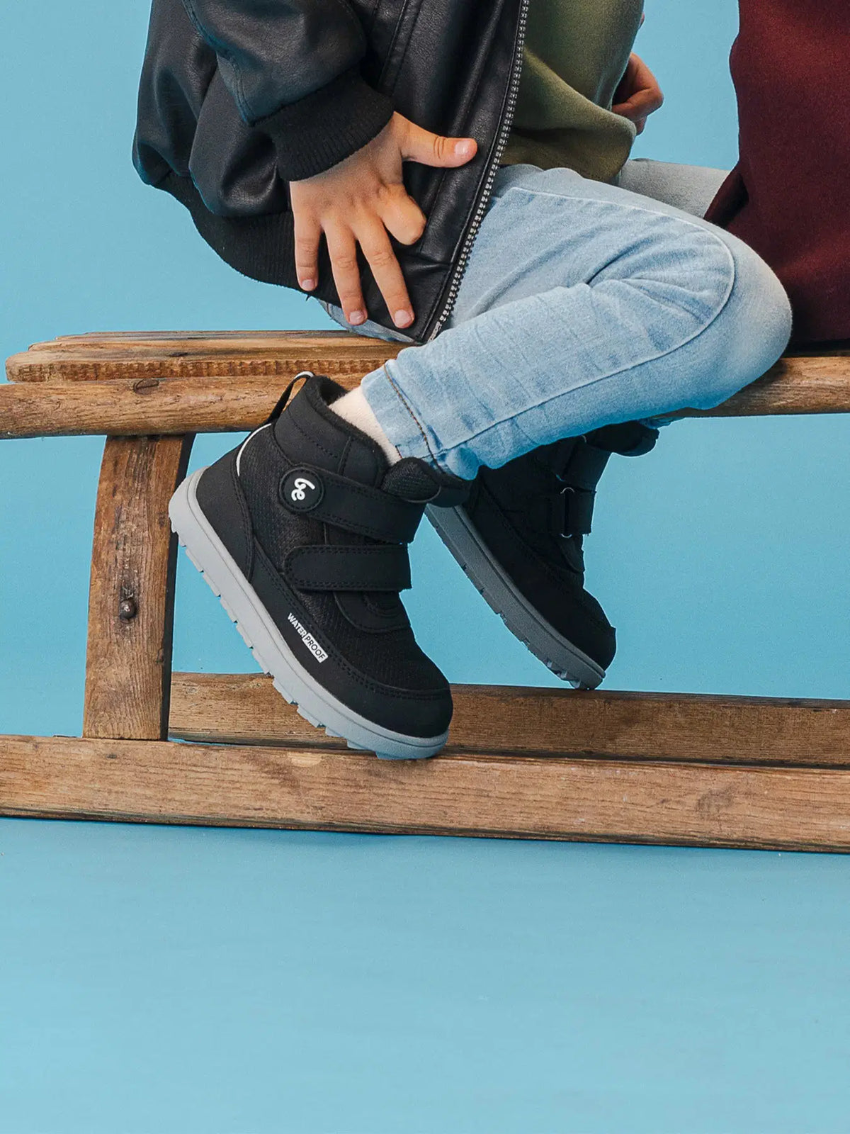 Kids winter barefoot boots Be Lenka Zippu Preschool - Black & Grey - BarefootHub - UK Barefoot Shoes