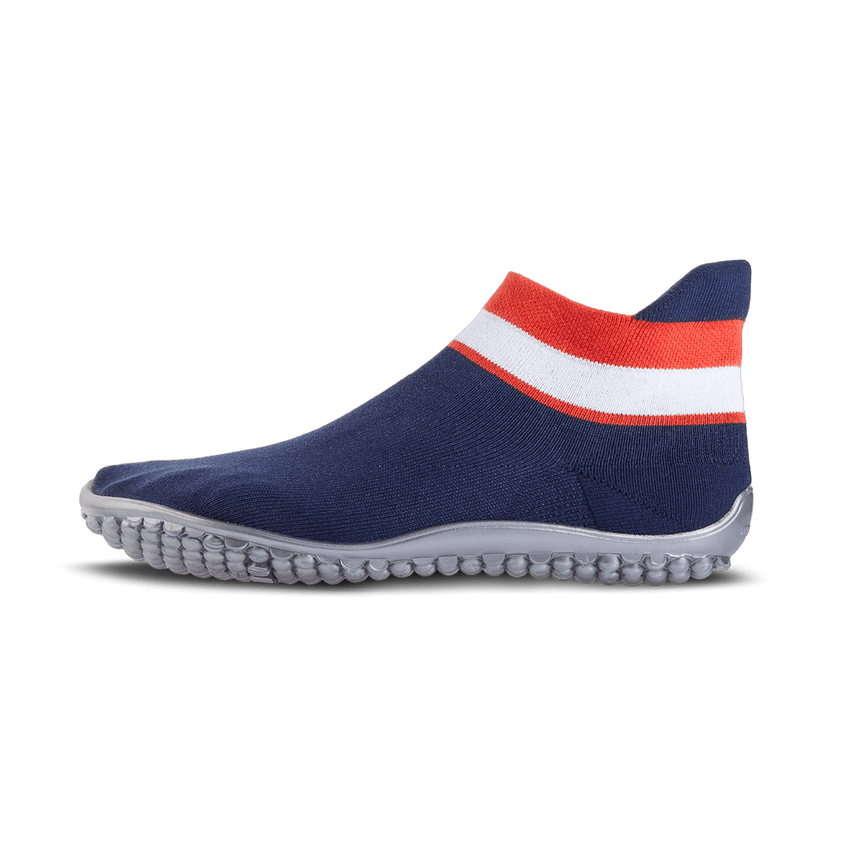 leguano sneaker - blue, red and white - BarefootHub - UK Barefoot Shoes