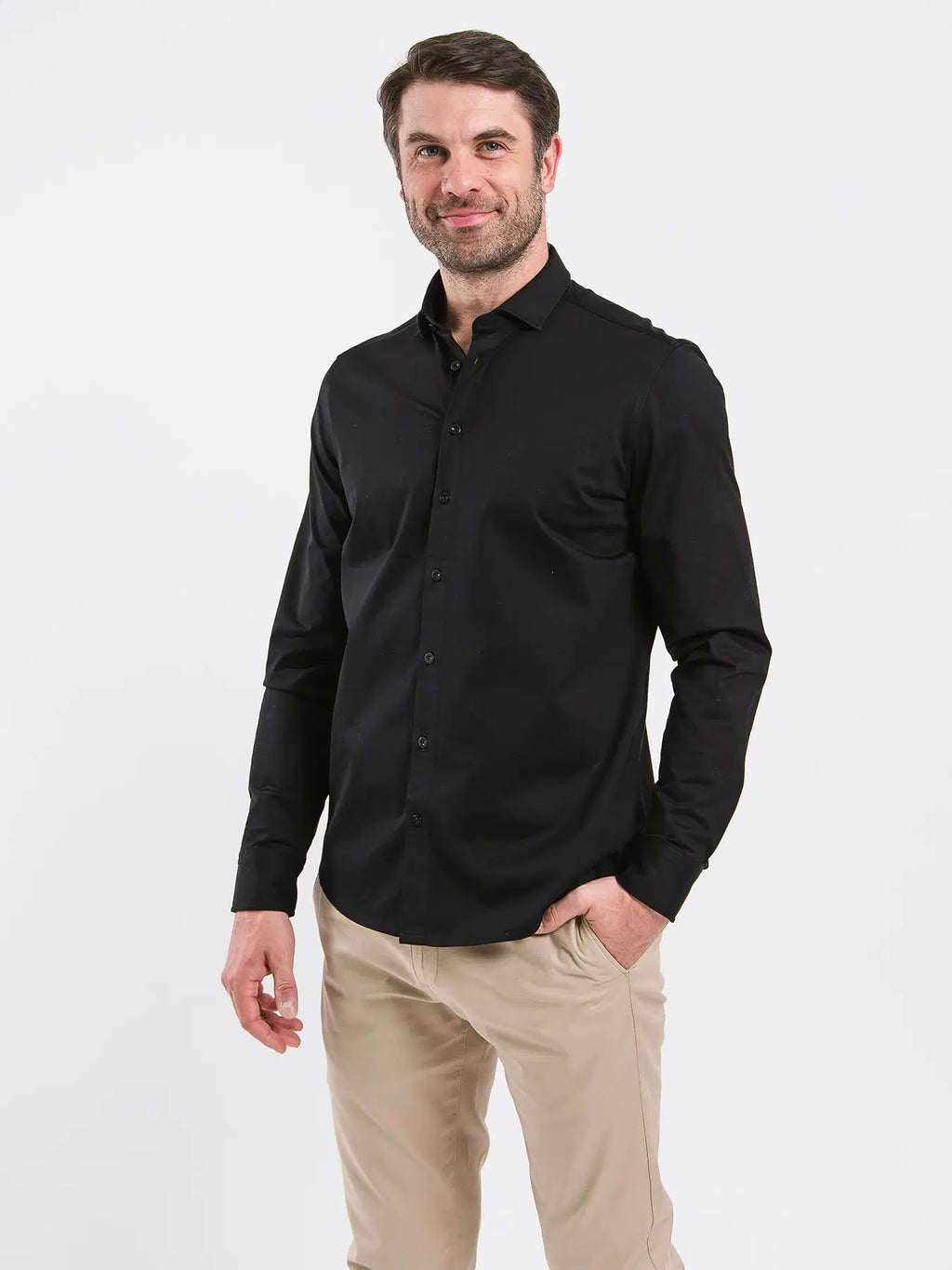 Men’s Shirt Regular Be Lenka Essentials - Jet Black