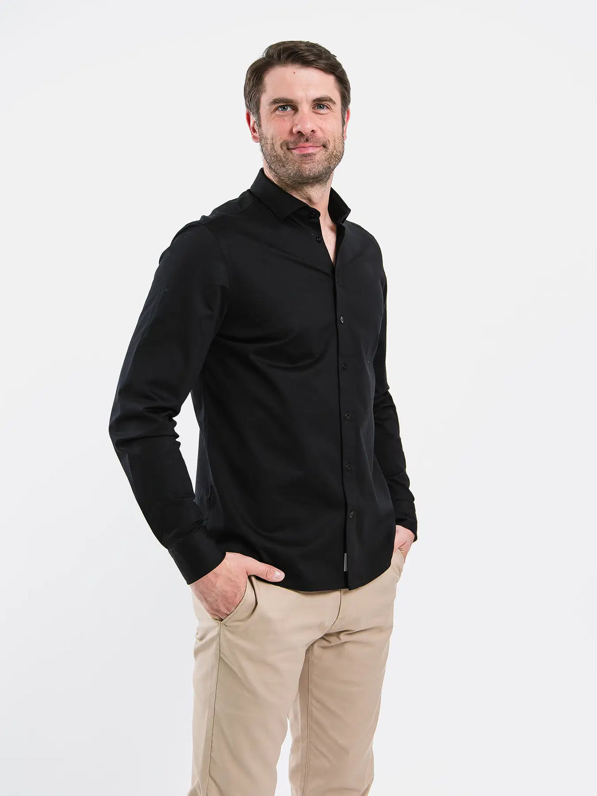 Men’s Shirt Regular Be Lenka Essentials - Jet Black