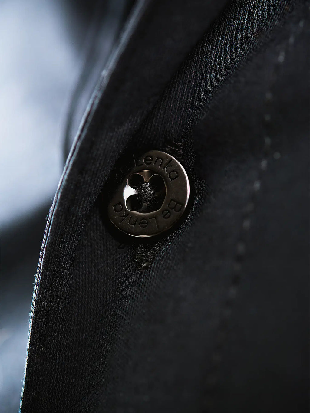 Herrenhemd Slim Be Lenka Essentials – Jet Black