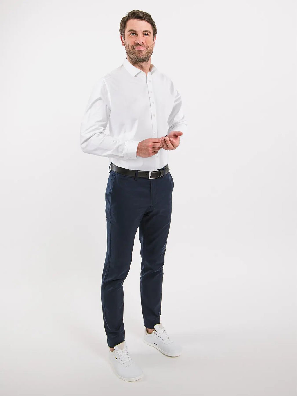 Herrenhemd Slim Be Lenka Essentials - Weiß