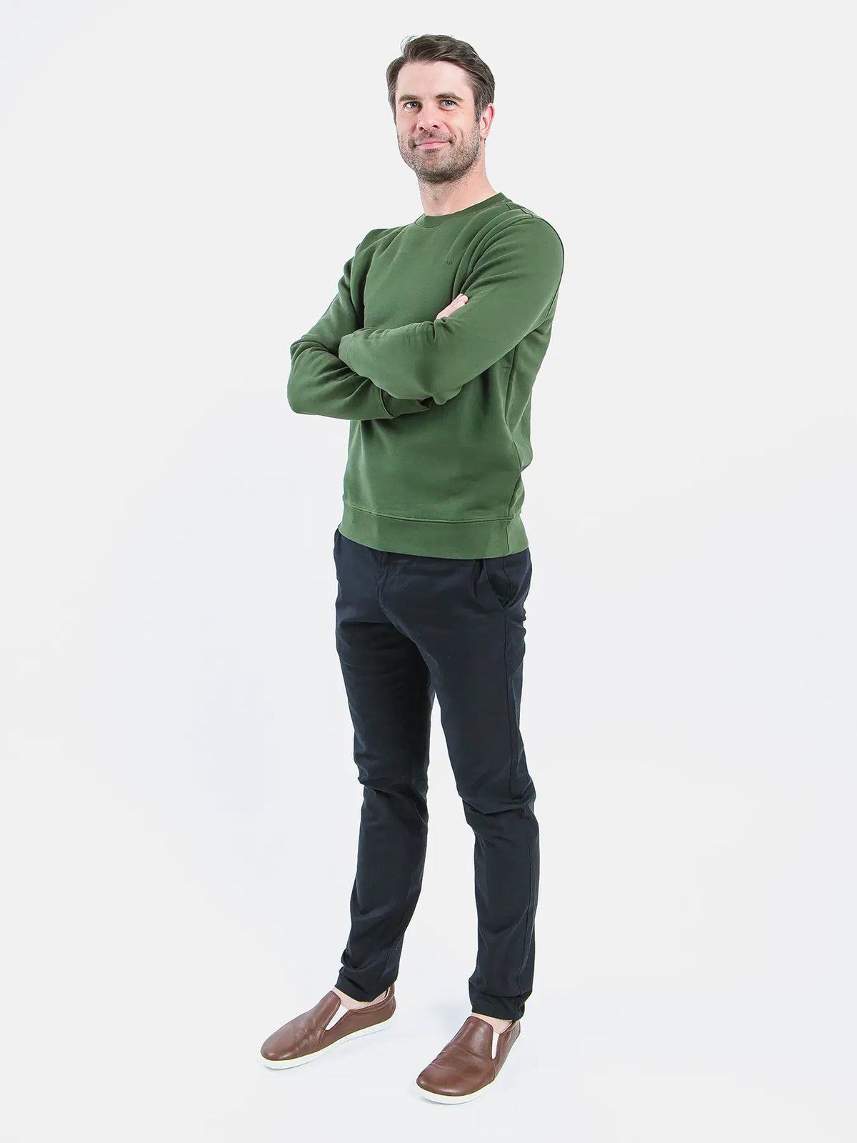 Herren-Sweatshirt Be Lenka Essentials – Dunkelgrün