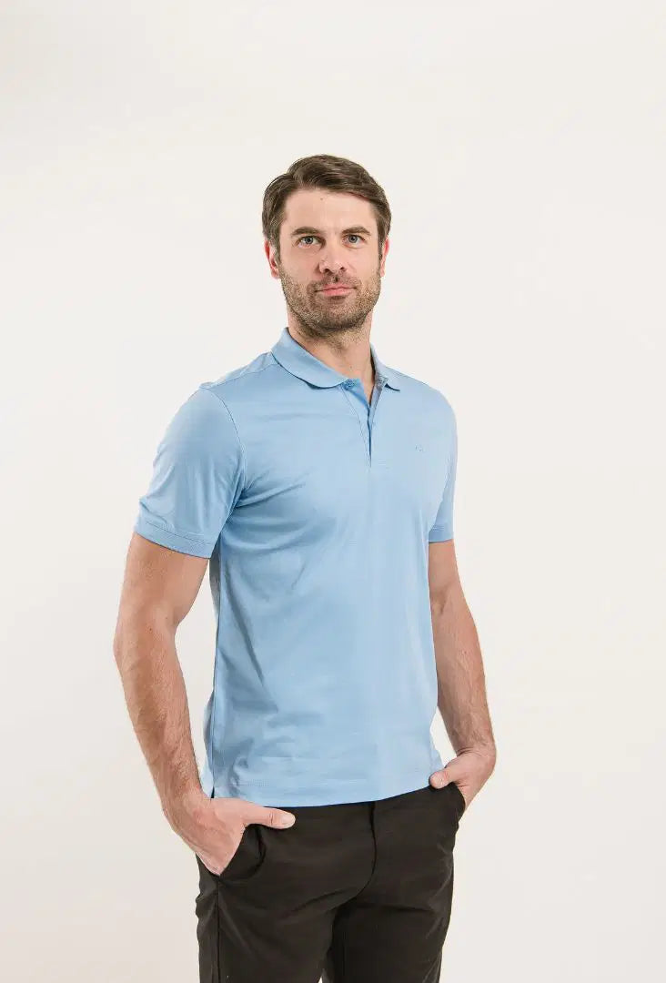 Herren-Polohemd Be Lenka Essentials - Himmelblau