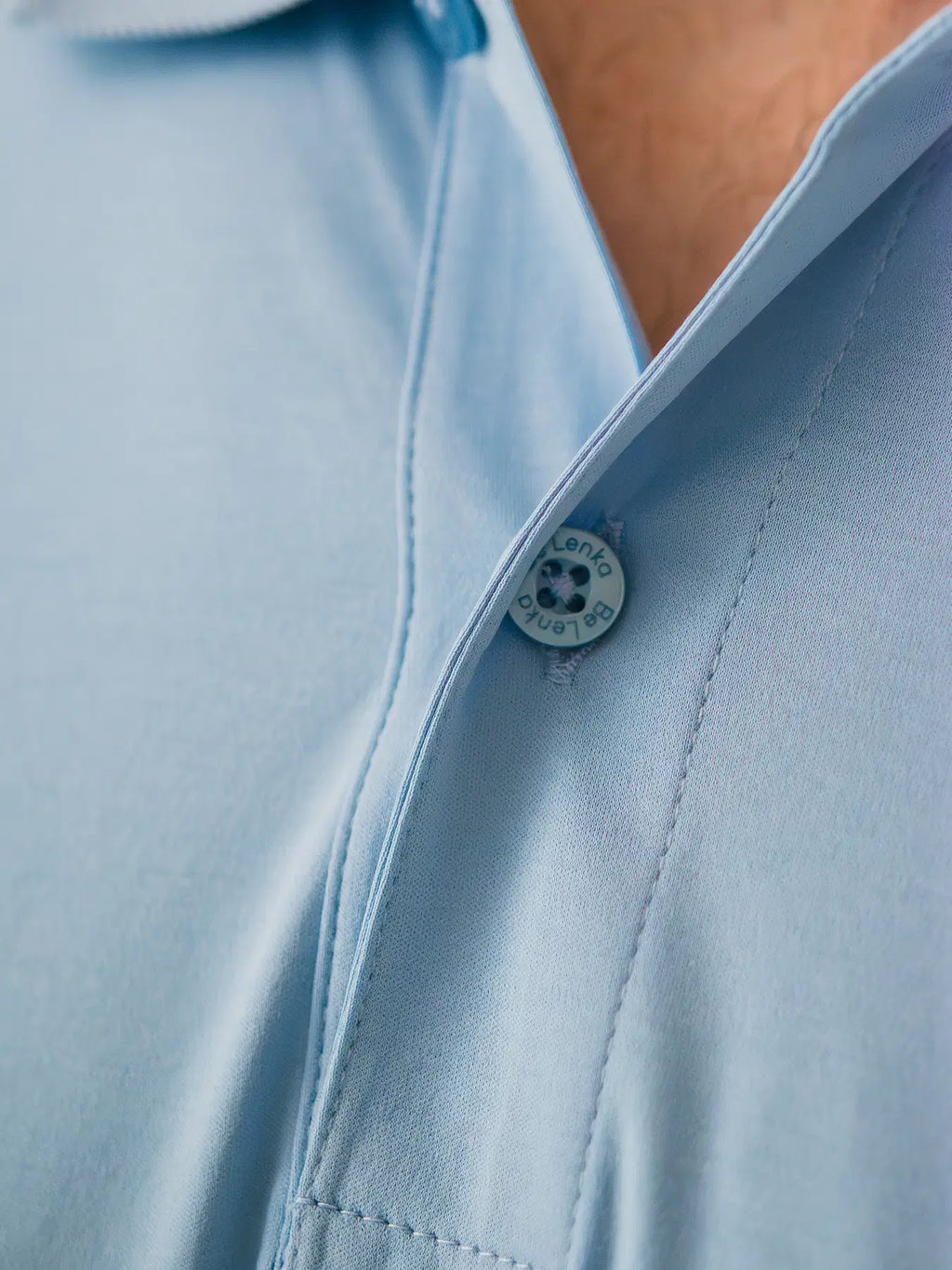 Herren-Polohemd Be Lenka Essentials - Himmelblau