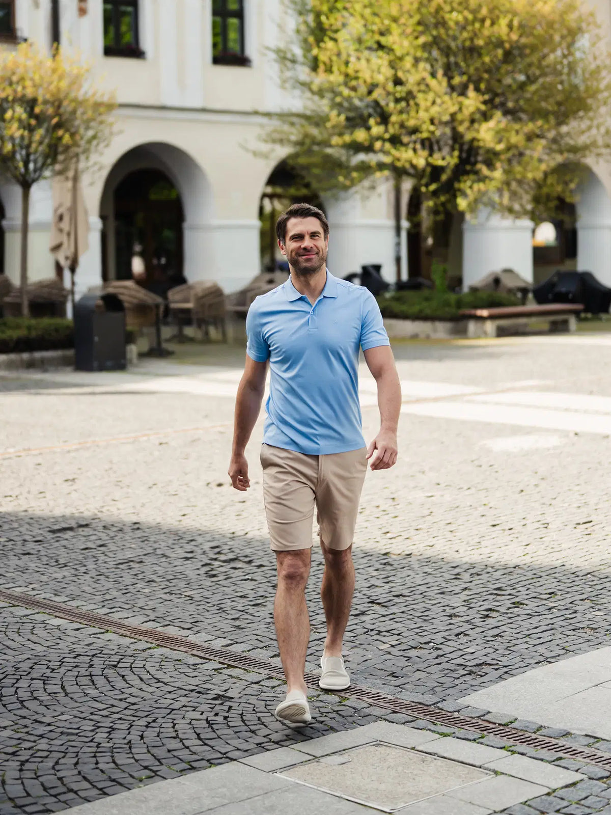 Herren-Polohemd Be Lenka Essentials - Himmelblau