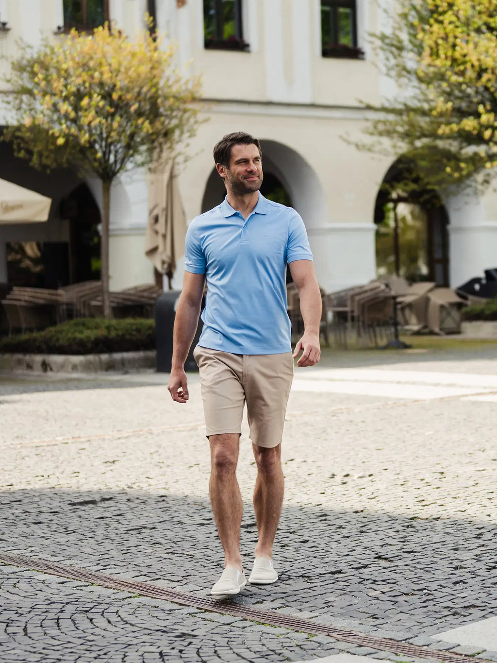 Herren-Polohemd Be Lenka Essentials - Himmelblau