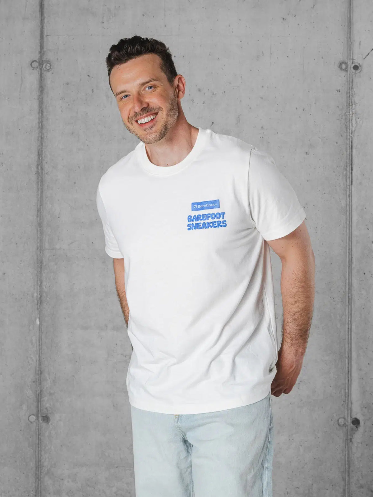 Unisex T-shirt Barebarics BoldTee - Off - White - BarefootHub - UK Barefoot Shoes