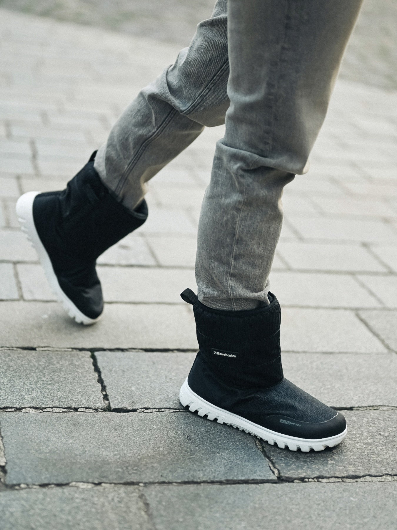 Barfuß-Winterstiefel Barebarics PolarStride – Schwarz
