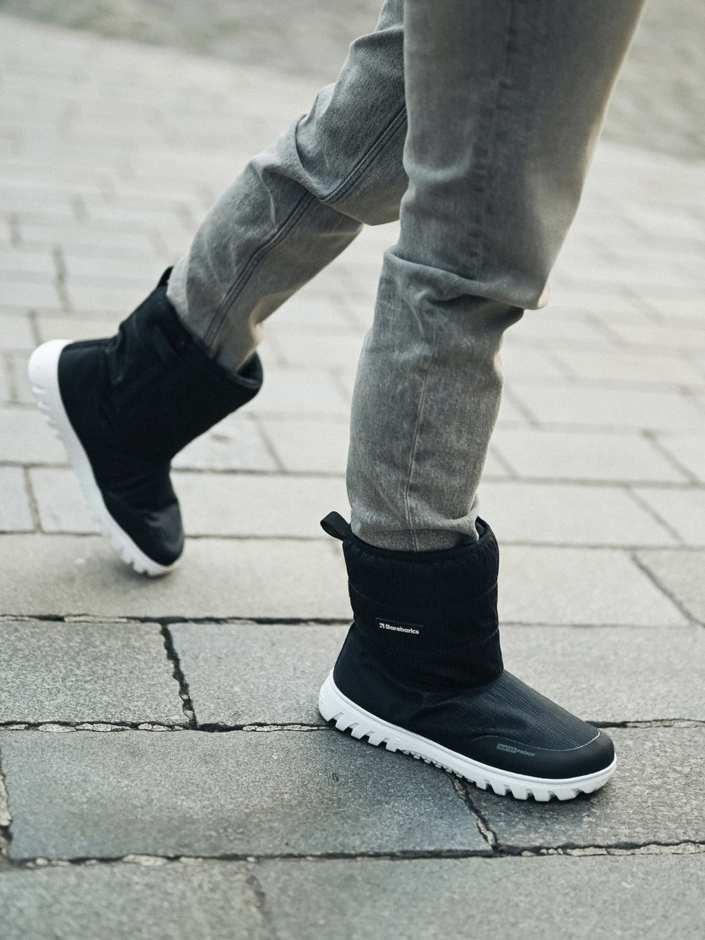 Barfuß-Winterstiefel Barebarics PolarStride – Schwarz
