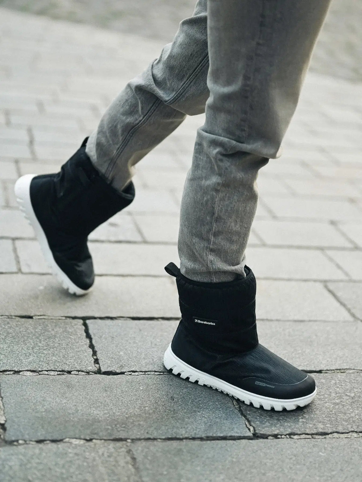 Barefoot Winter Boots Barebarics PolarStride - Black