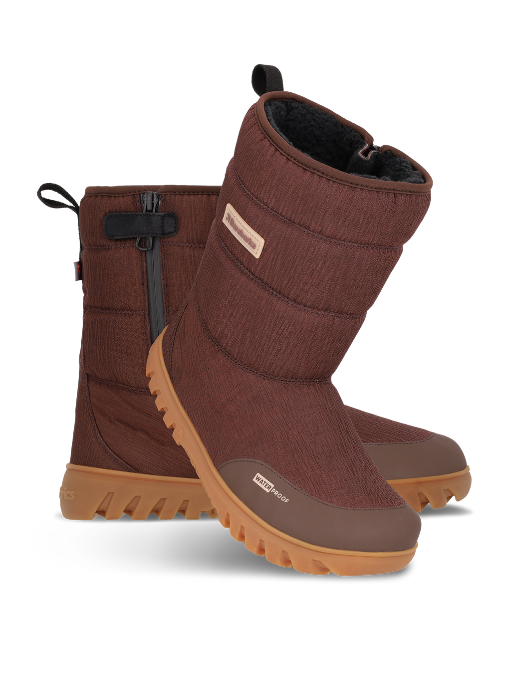Barfuß-Winterstiefel Barebarics PolarStride – Kupferbraun
