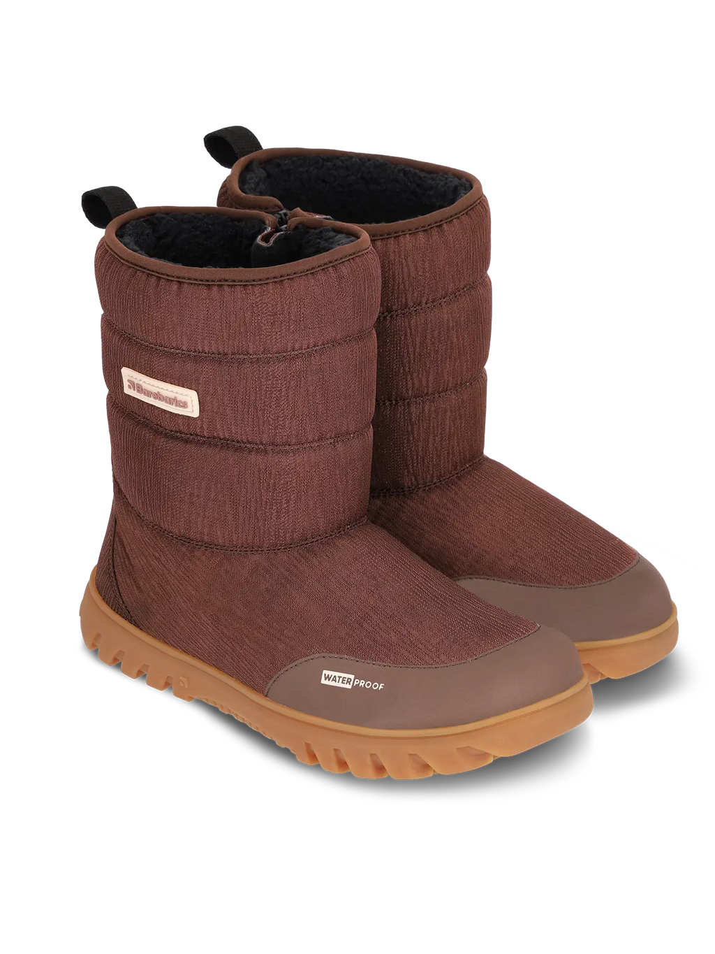 Barefoot Winter Boots Barebarics PolarStride - Copper Brown