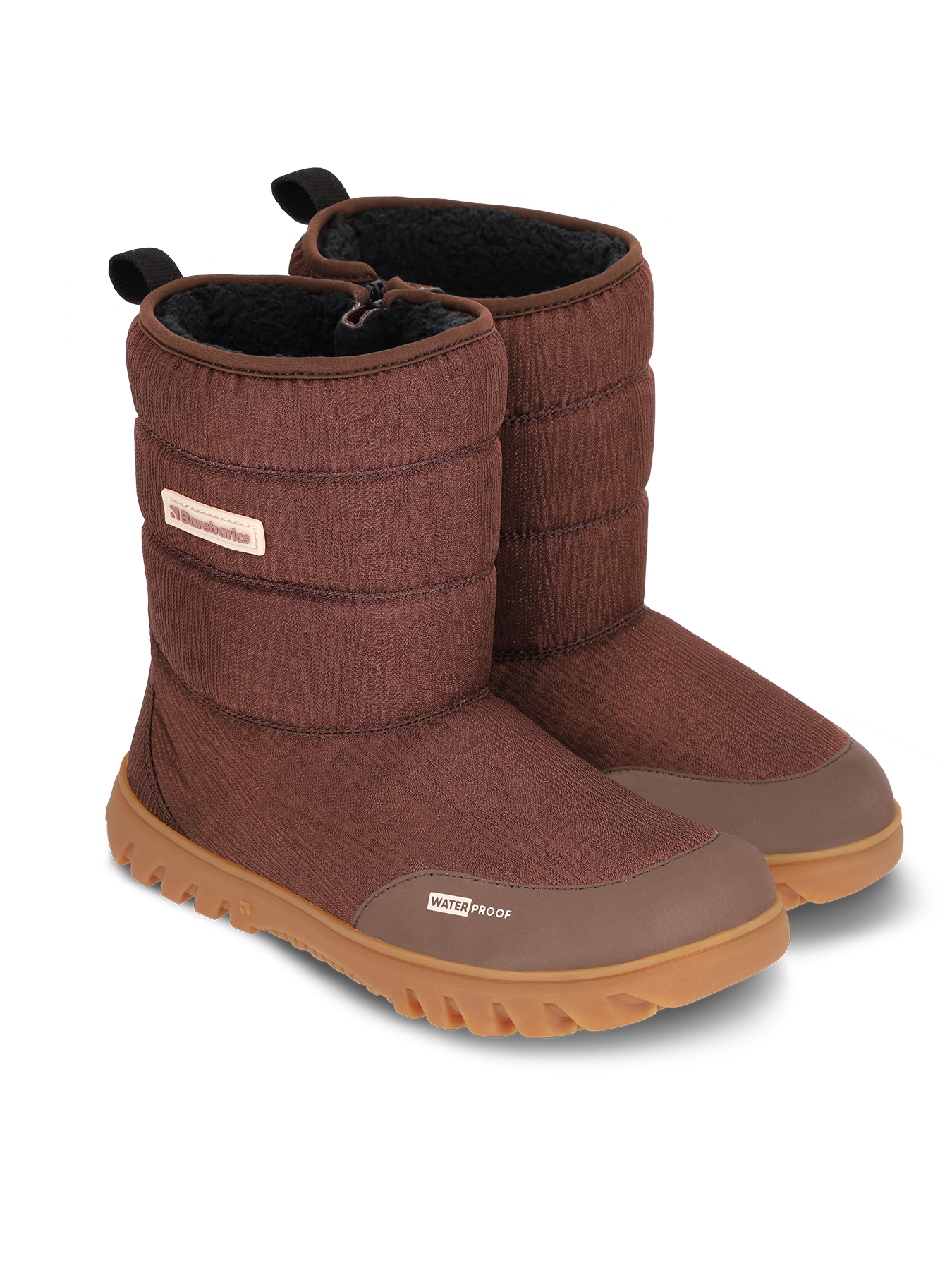 Barfuß-Winterstiefel Barebarics PolarStride – Kupferbraun