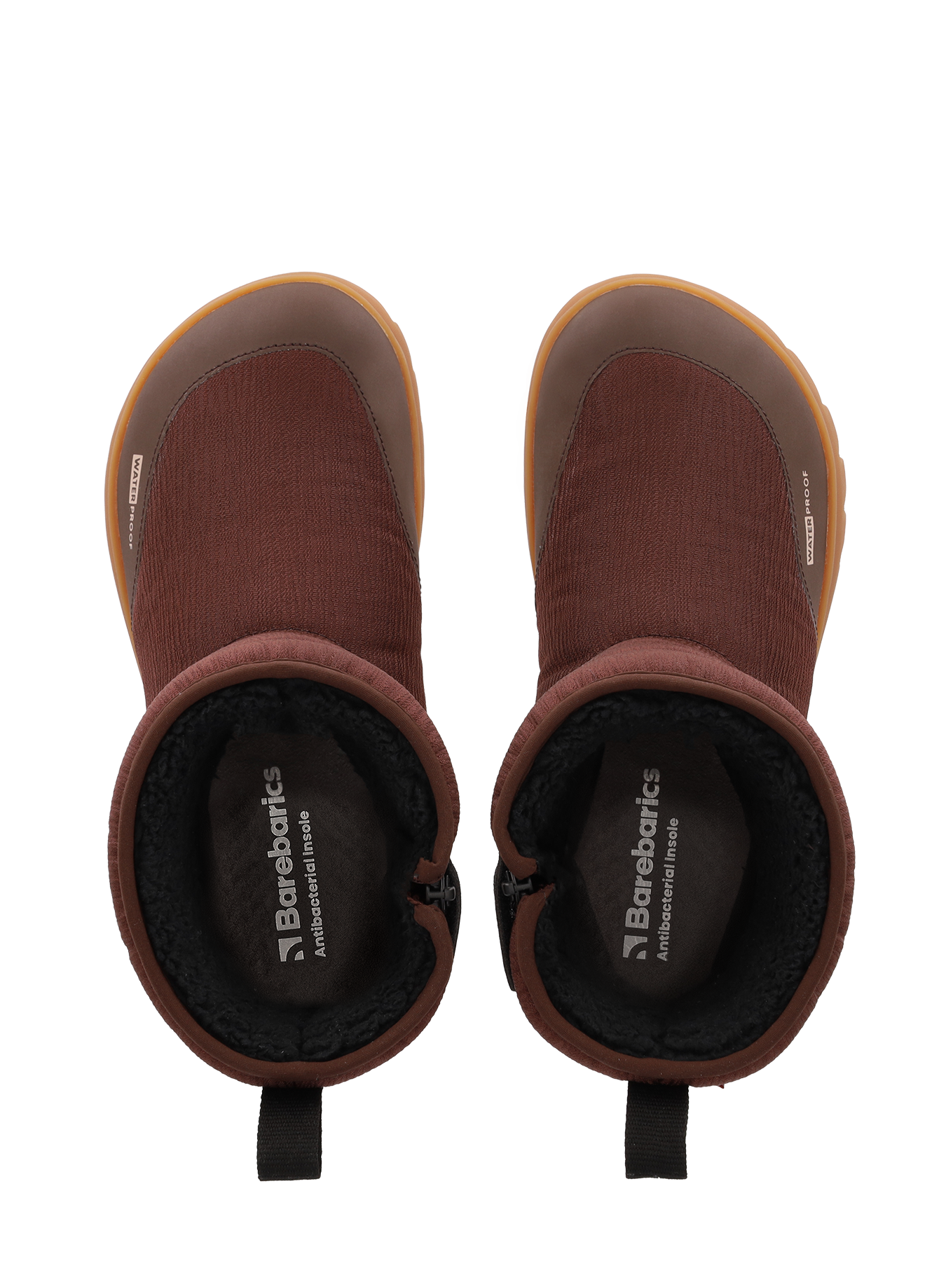 Barfuß-Winterstiefel Barebarics PolarStride – Kupferbraun